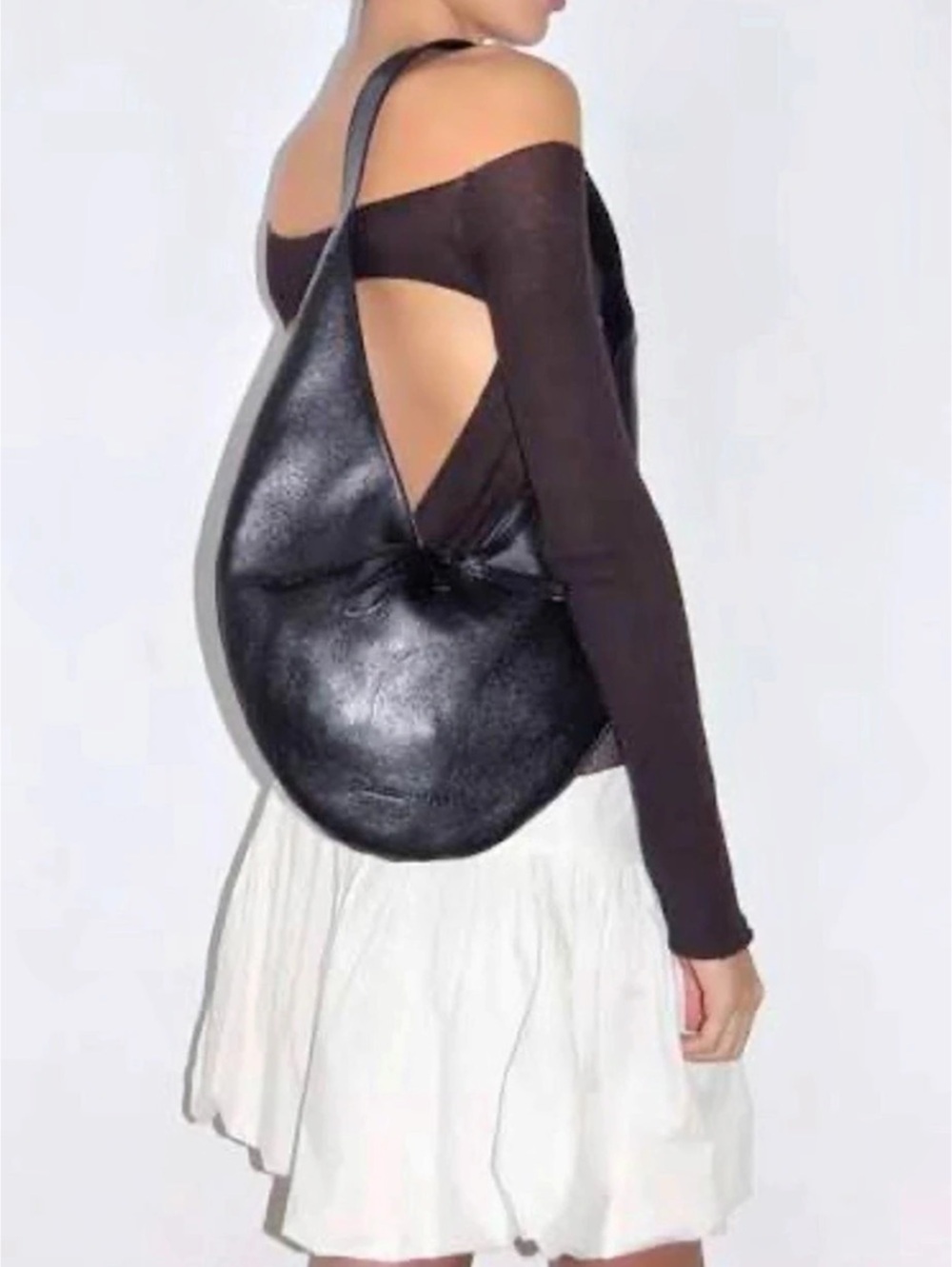 Paloma Wool Lupe Black Hobo Bag NWT